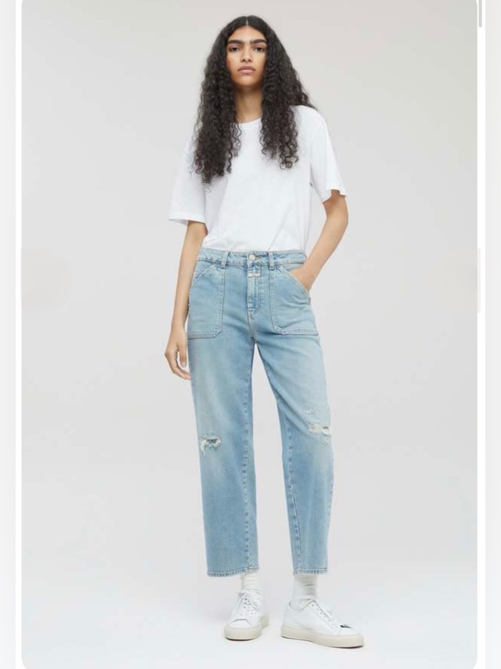 CLOSED Abe Organic Cotton Hand Made in Italy Jean in Mid Blue